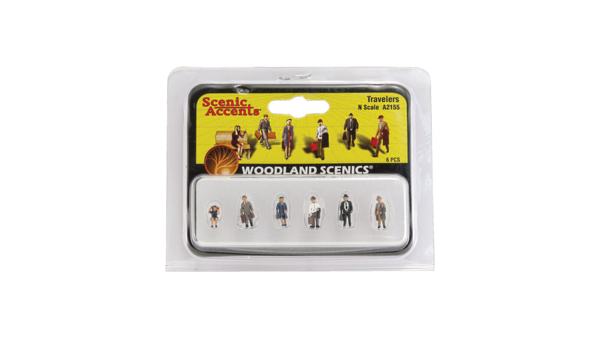 Woodland Scenics A2155 N Scale Figures - Travelers