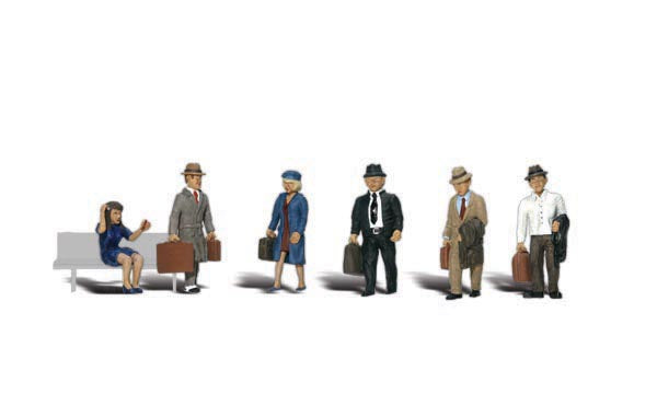 Woodland Scenics A2155 N Scale Figures - Travelers