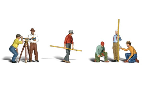 Woodland Scenics A2175 N Scale Figures - Surveyors
