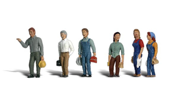 Woodland Scenics A2188 N Scale Figures - 2nd Shift Workers