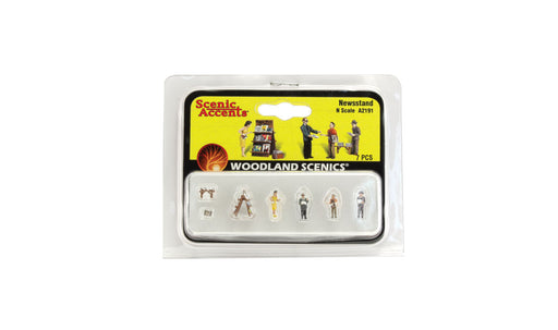 Woodland Scenics A2191 N Scale Figures - Newsstand