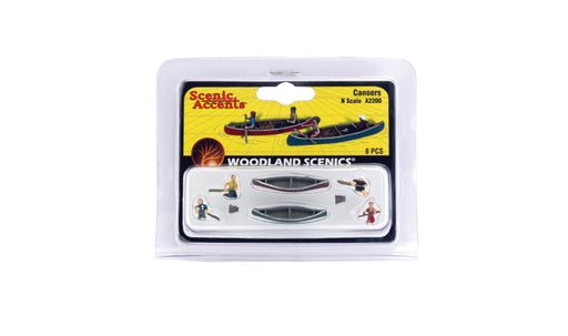 Woodland Scenics A2200 N Scale Figures - Canoers