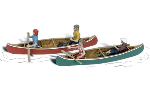Woodland Scenics A2200 N Scale Figures - Canoers