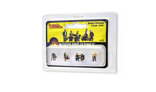 Woodland Scenics A2201 N Scale Figures - Senior Citizens