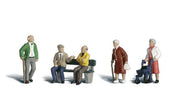 Woodland Scenics A2201 N Scale Figures - Senior Citizens