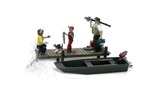 Woodland Scenics A2203 N Scale Figures - Family Fishing
