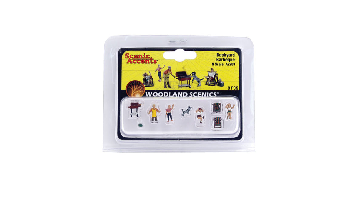 Woodland Scenics A2209 N Scale Figures - Backyard Barbeque