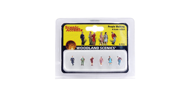 Woodland Scenics A2210 N Scale Figures - People Walking