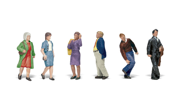 Woodland Scenics A2210 N Scale Figures People Walking — White