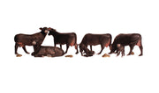 Woodland Scenics A2217 N Scale Figures - Black Angus Cows
