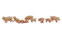 Woodland Scenics A2218 N Scale Figures - Yorkshire Pigs