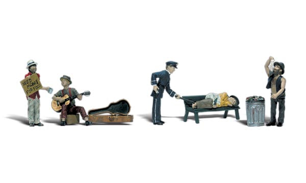 Woodland Scenics A2749 O Scale Figures - Park Bums
