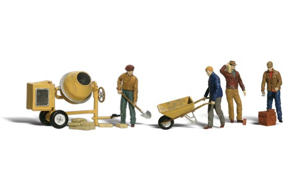 Woodland Scenics A2753 O Scale Figures - Masonry Workers
