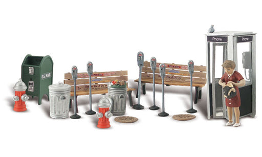 Woodland Scenics A2764 O Scale Figures - Street Accessories