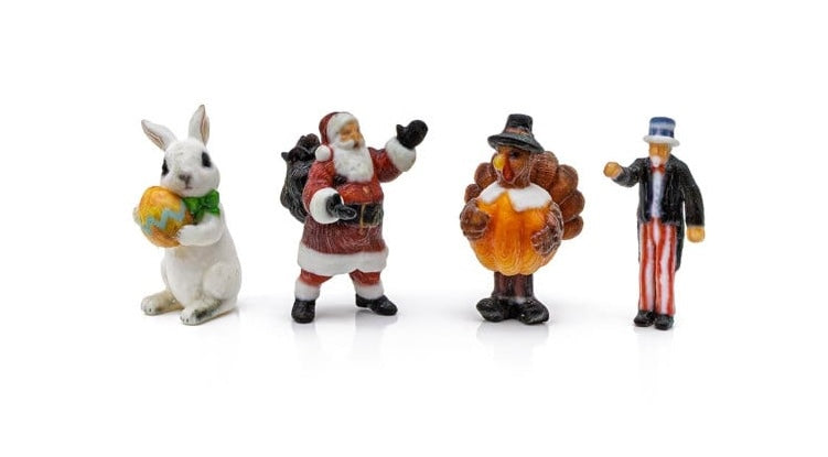 Woodland Scenics A2868 HO Scale Find Me Figures - Holiday