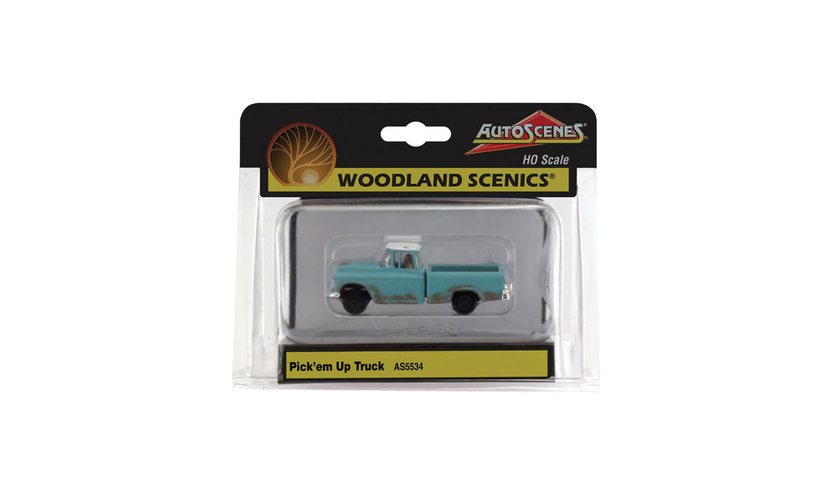 Woodland Scenics AS5534 HO Scale Vehicles - Pickem' Up Truck