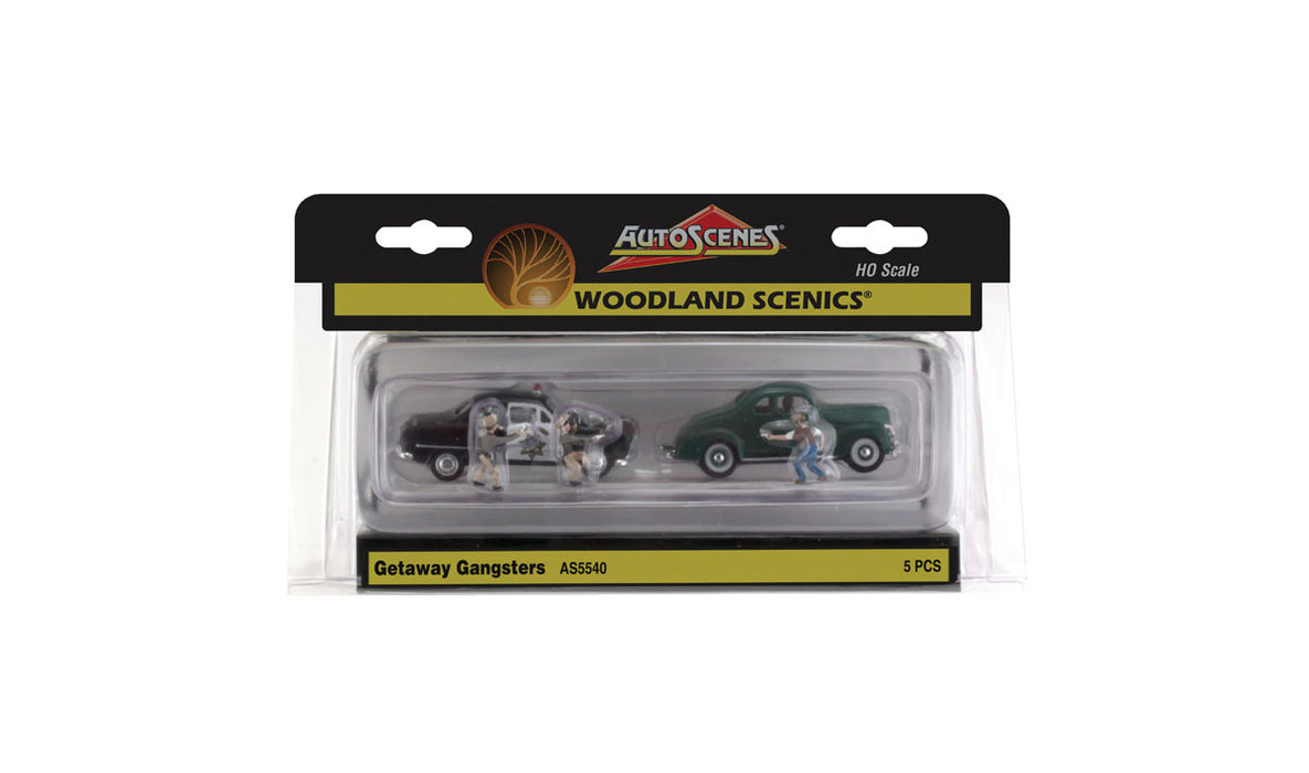 Woodland Scenics AS5540 HO Scale Vehicles - Getaway Gangsters