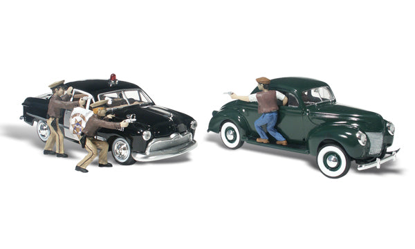 Woodland Scenics AS5540 HO Scale Vehicles - Getaway Gangsters