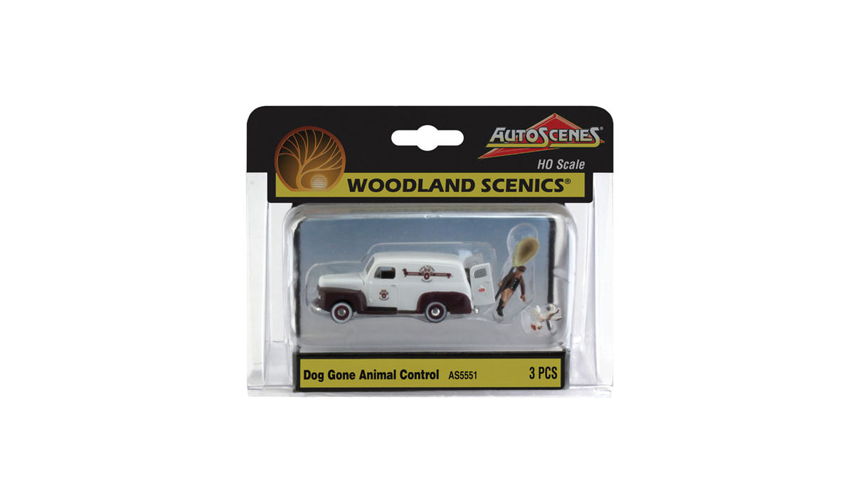 Woodland Scenics AS5551 HO Scale Vehicles - Dog Gone Animal Control