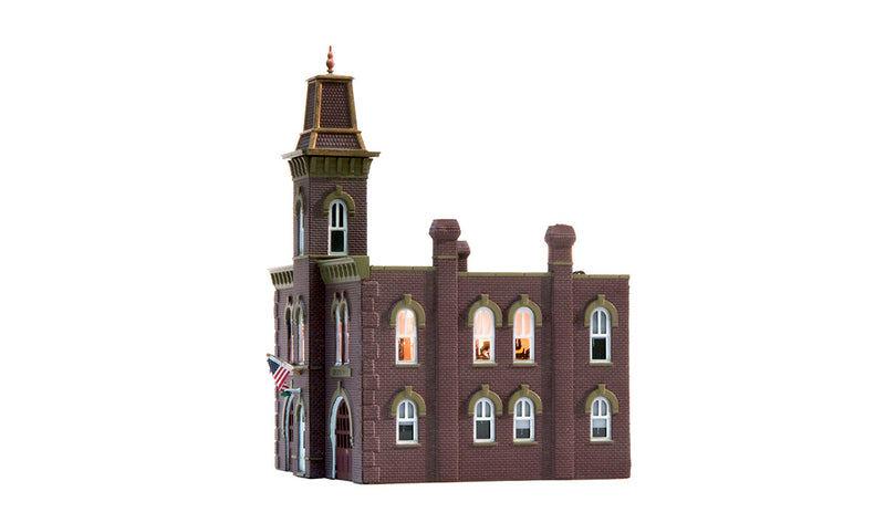 Woodland Scenics BR4934 N Scale Built Up Structure - Firehouse