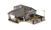 Woodland Scenics BR4935 N Scale Built Up Structure - Ethyl's Gas & Service