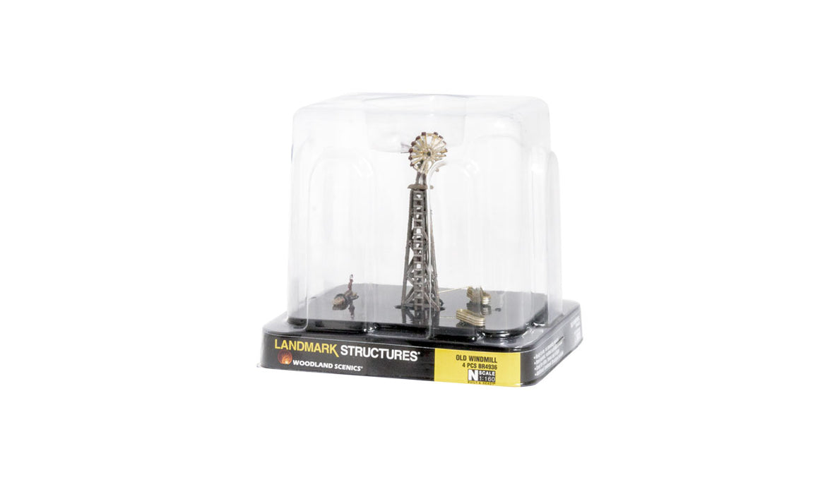 Woodland Scenics BR4936 N Scale Built Up Structure - Old Windmill