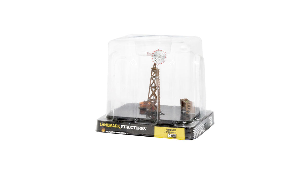 Woodland Scenics BR4937 N Scale Built Up Structure - Windmill