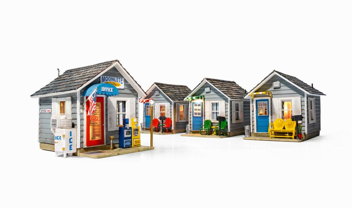 Woodland Scenics BR4963 N Scale Built & Ready Structure Moonlight Motor Court