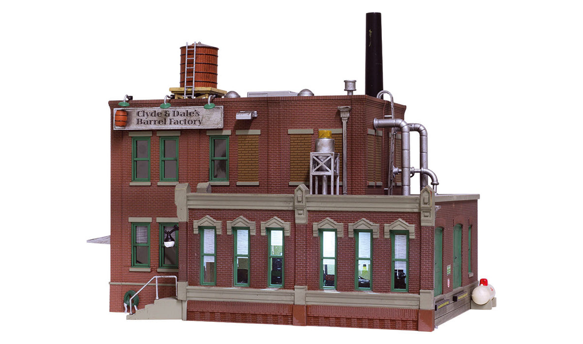 Woodland Scenics BR5026 HO Scale Built Up Structure - Clyde & Dale's Barrel Factory