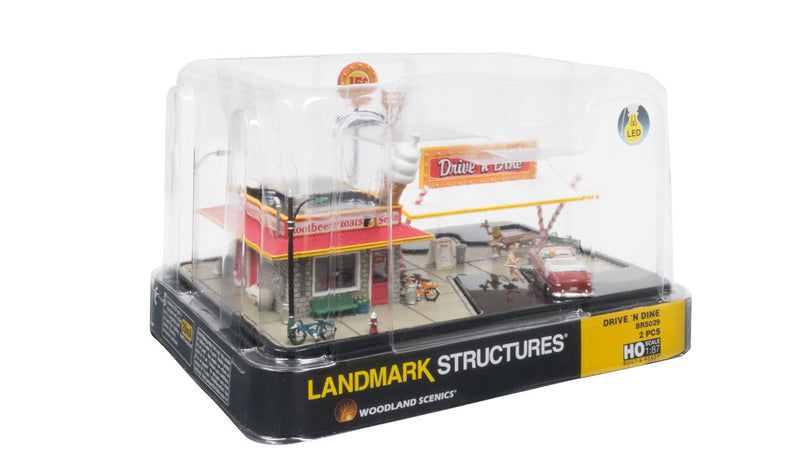 Woodland Scenics BR5029 HO Scale Built Up Structure - Drive n' Dine