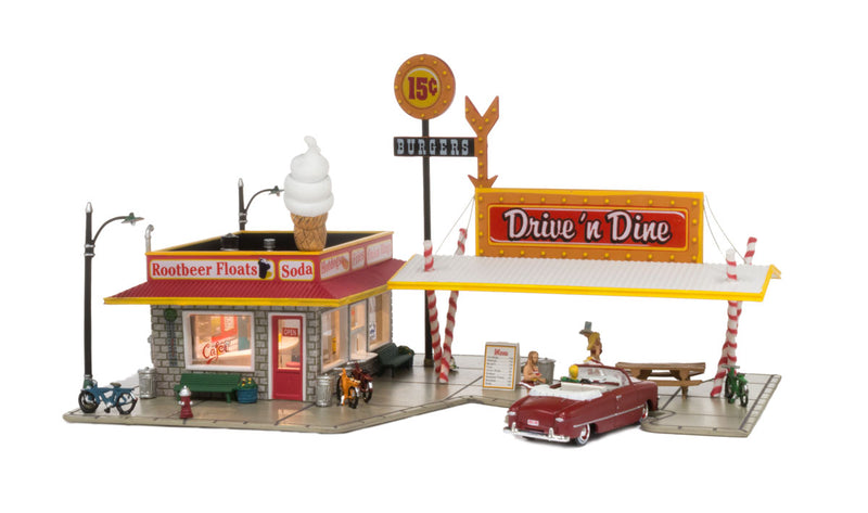 Woodland Scenics BR5029 HO Scale Built Up Structure - Drive n' Dine