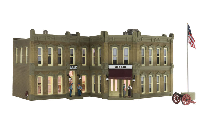 Woodland Scenics BR5030 HO Scale Built Up Structure - Municipal Building