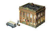Woodland Scenics BR5033 HO Scale Built Up Structure - Citizens Savings & Loan