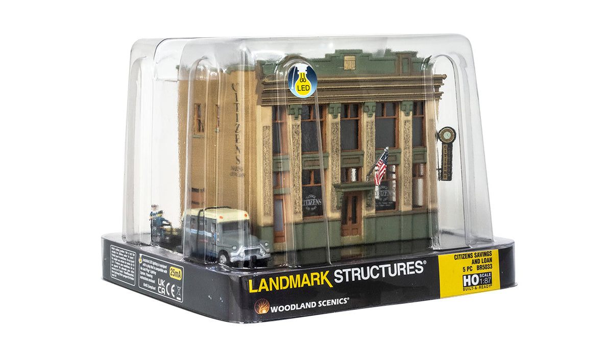 Woodland Scenics BR5033 HO Scale Built Up Structure Citizens