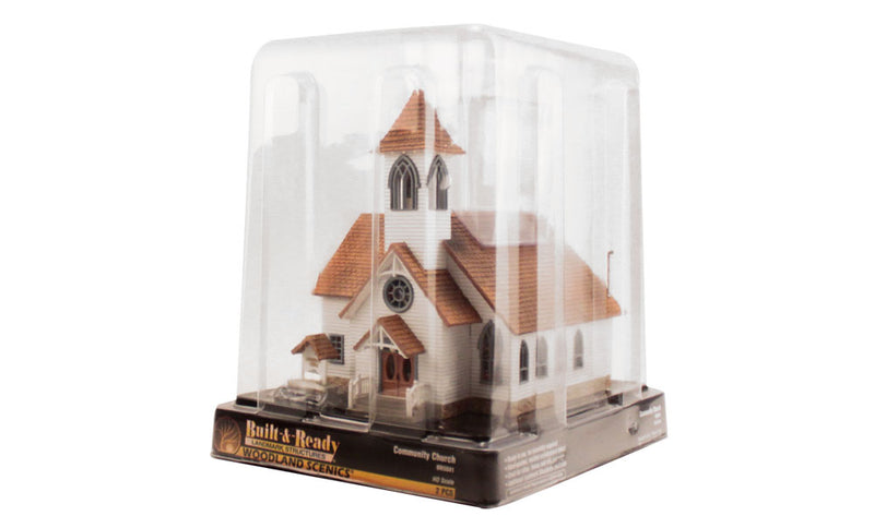 Woodland Scenics BR5041 HO Scale Built Up Structure - Community Church