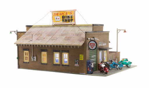 Woodland Scenics BR5045 HO Scale Built Up Structure - Deuce's Cycle Shop