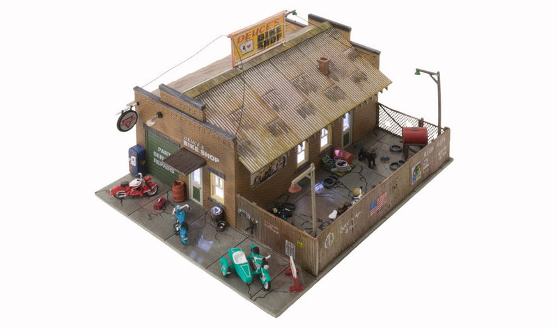 Woodland Scenics BR5045 HO Scale Built Up Structure - Deuce's Cycle Shop