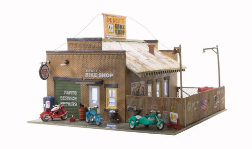 Woodland Scenics BR5045 HO Scale Built Up Structure - Deuce's Cycle Shop
