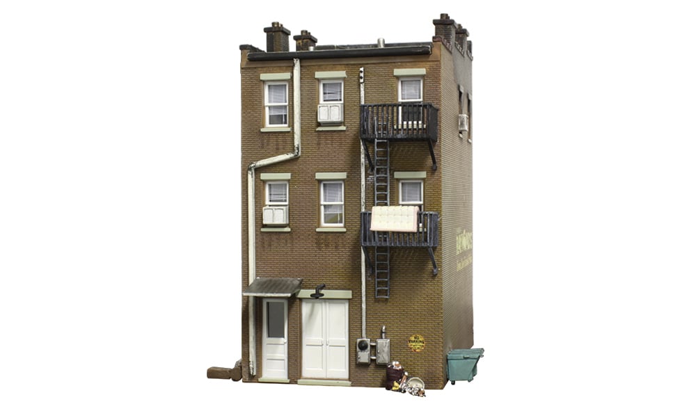 Woodland Scenics BR5051 HO Scale Built Up Structure - Betty's Burning Building