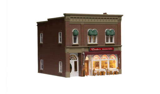 Woodland Scenics BR5055 HO Scale Built Up Structure - Emilio's Italian Restaurant