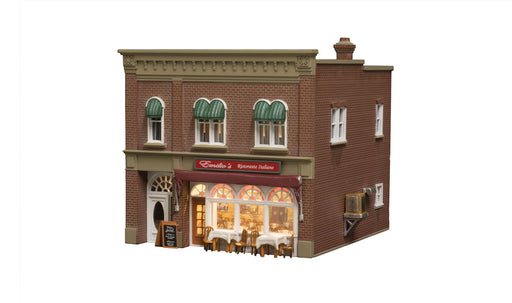 Woodland Scenics BR5055 HO Scale Built Up Structure - Emilio's Italian Restaurant