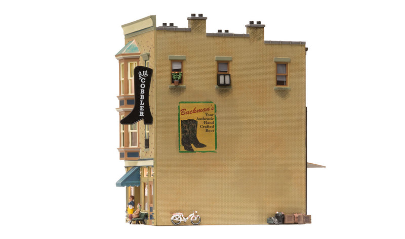 Woodland Scenics BR5843 O Scale Built Up Structure - J.W. Cobbler Shoe Store