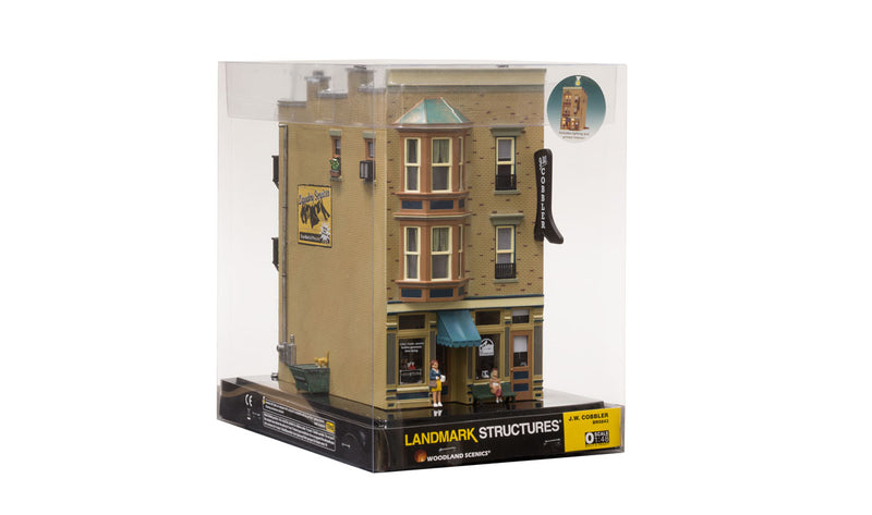 Woodland Scenics BR5843 O Scale Built Up Structure - J.W. Cobbler Shoe Store