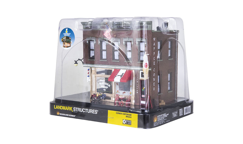 Woodland Scenics BR5844 O Scale Built Up Structure - Corner Emporium