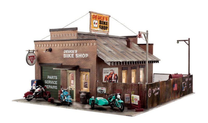 Woodland Scenics BR5846 O Scale Built Up Structure - Deuce's Cycle Shop