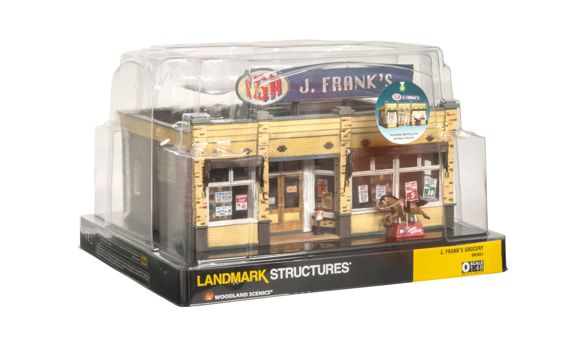 Woodland Scenics BR5851 O Scale Built Up Structure - J. Frank's Grocery