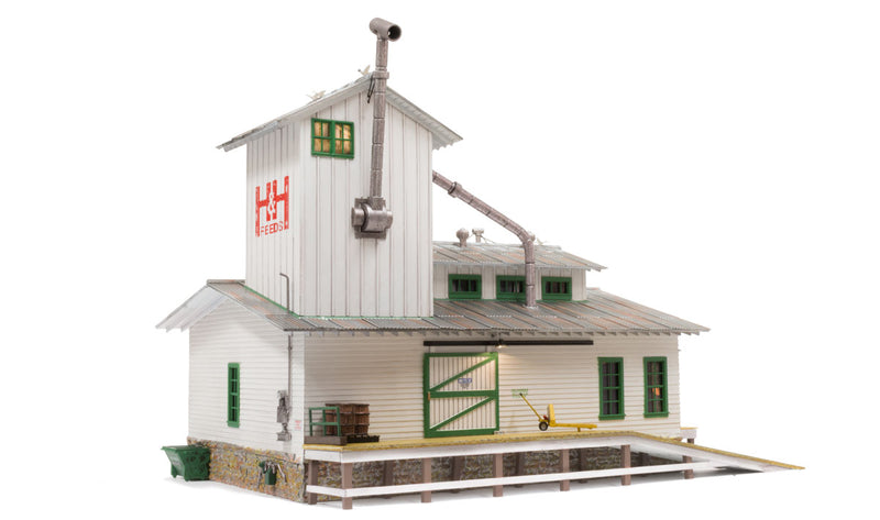 Woodland Scenics BR5859 O Scale Built Up Structure - H&H Feed Mill