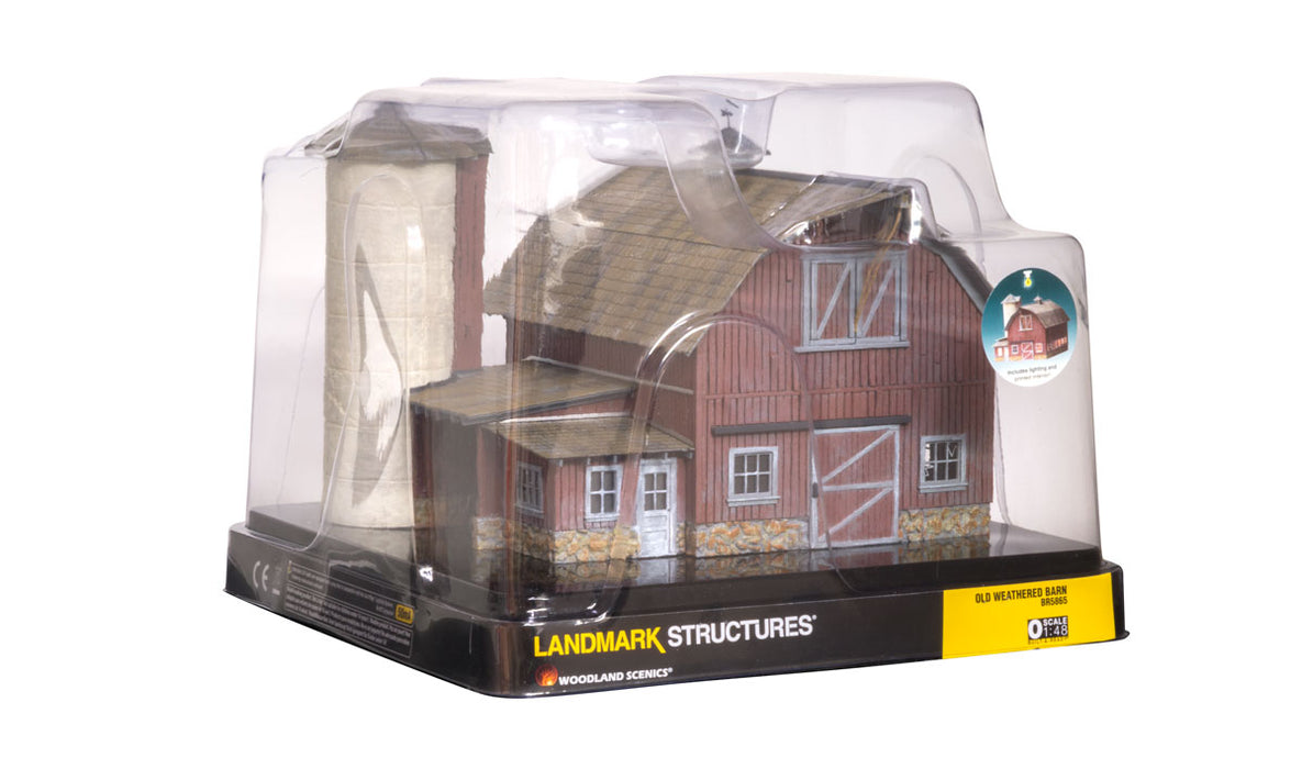 Woodland Scenics BR5865 O Scale Built Up Structure - Old Weathered Barn