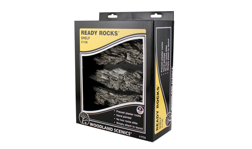 Woodland Scenics C1136 Ready Rocks - Shelf Rocks