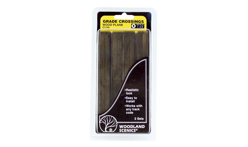 Woodland Scenics C1145 O Scale Grade Crossing - Wood Plank